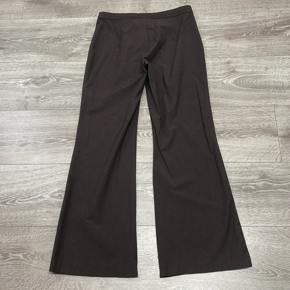 Old Navy Vintage Y2K Flat Front Wide Leg Chocolate Brown Dress Pants 4 - Picture 15 of 15